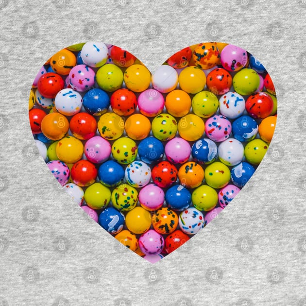 Vintage Jawbreaker Candy Photo Heart by love-fi